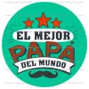 Papel de Azúcar Día del Padre modelo B 20 cm