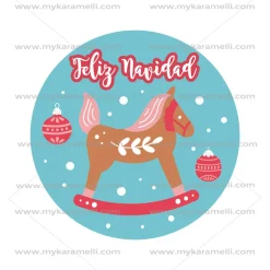 Papel de Azúcar Navidad Modelo C 15 cm