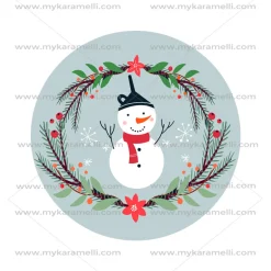 Papel de Azúcar Navidad Modelo F 15 cm