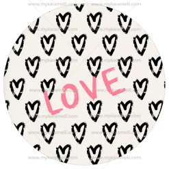 Papel de Azúcar San Valentín Modelo F 20 cm