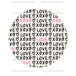 Papel de Azúcar San Valentín Modelo A 15 cm
