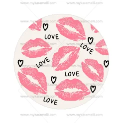 Papel de Azúcar San Valentín Modelo B 15 cm