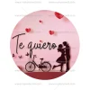 Papel de Azúcar San Valentín Modelo Te quiero 15 cm