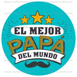 Papel de Oblea Día del Padre modelo A 20 cm