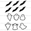 Papel de Oblea Fantasmas y Murciélagos