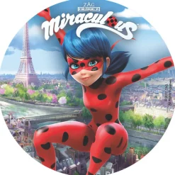 Papel de Oblea Ladybug Modelo B 20 cm