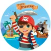 Papel de oblea Piratas Modelo B