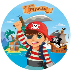 Papel de oblea Piratas Modelo B