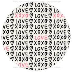 Papel de Oblea San Valentín Modelo A 20 cm