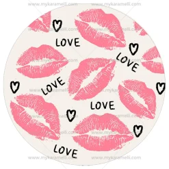 Papel de Oblea San Valentín Modelo B 20 cm