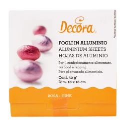 Papel para envolver dulces color rosa