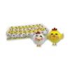 Pareja de pollitos decorativos 3 cm