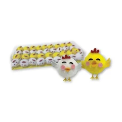 Pareja de pollitos decorativos 3 cm