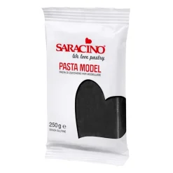 Pasta de modelar Saracino - negra 250 g