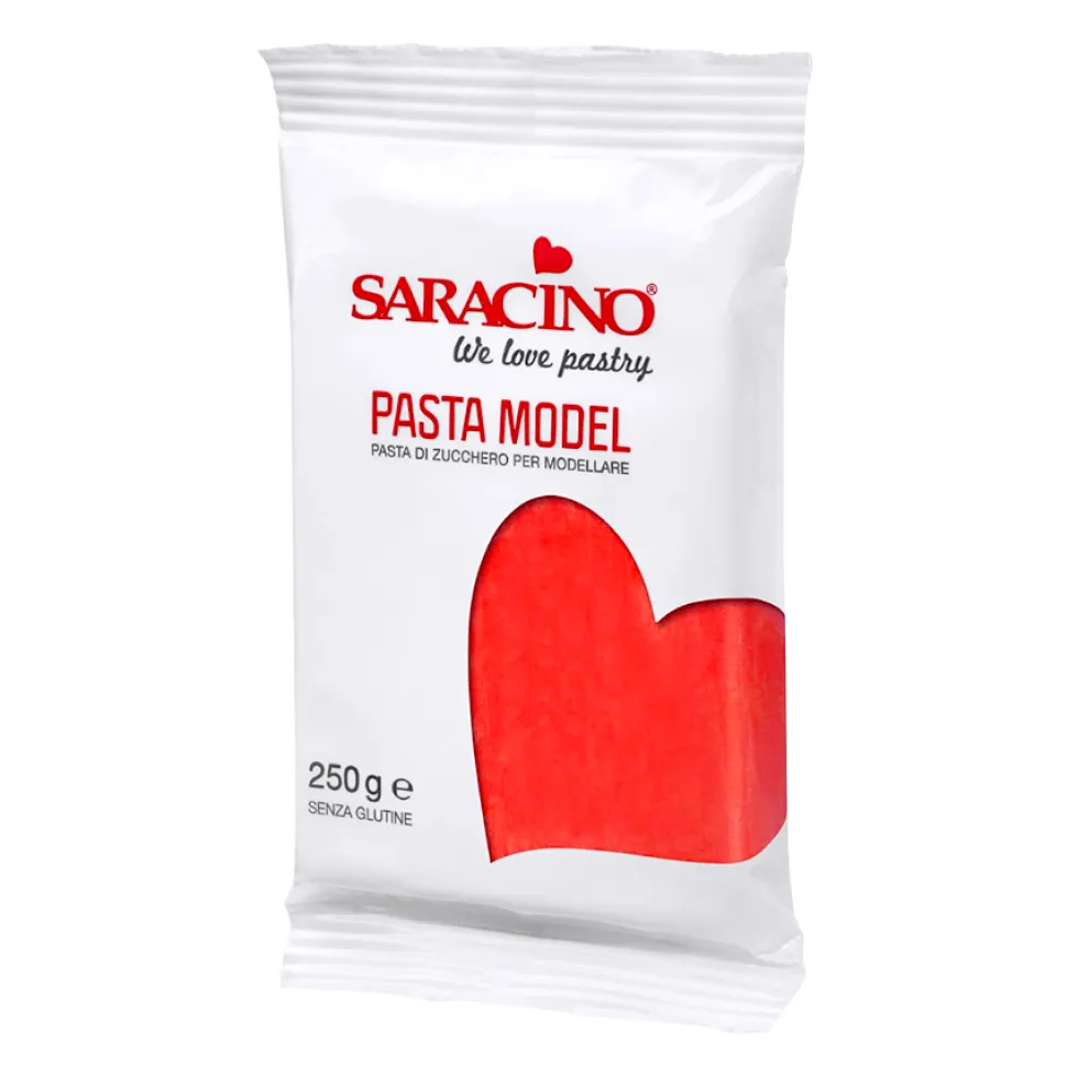 Pasta de modelar Saracino - roja 250 g