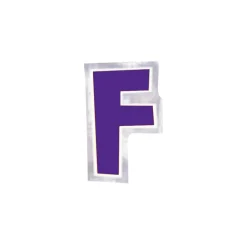 Pegatina para Globos Letra F Morado
