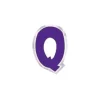 Pegatina para Globos Letra Q Morado