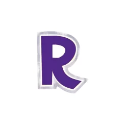 Pegatina para Globos Letra R Morado