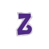 Pegatina para Globos Letra Z Morado