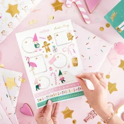 Pegatinas Navideñas Gnomos 26 ud