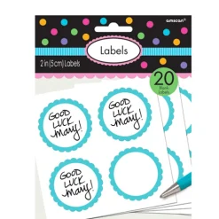 Pegatinas para Bolsitas y Tarros Personalizables color Azul