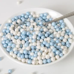 Perlas Blandas Blancas y Azules 60 gr - Funcakes