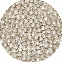 Perlas Blandas Metalizadas Plata Funcakes