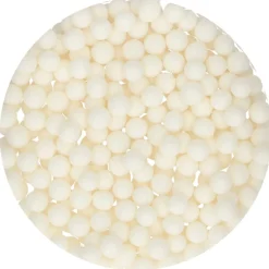 Perlas de Azúcar Blanco Brillante 7 mm - Funcakes