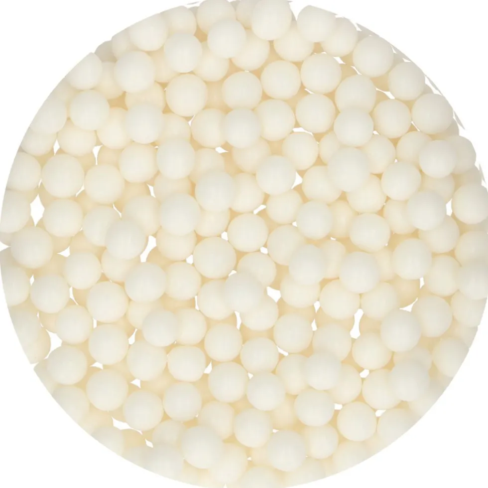 Perlas de Azúcar Blanco Brillante 7 mm - Funcakes