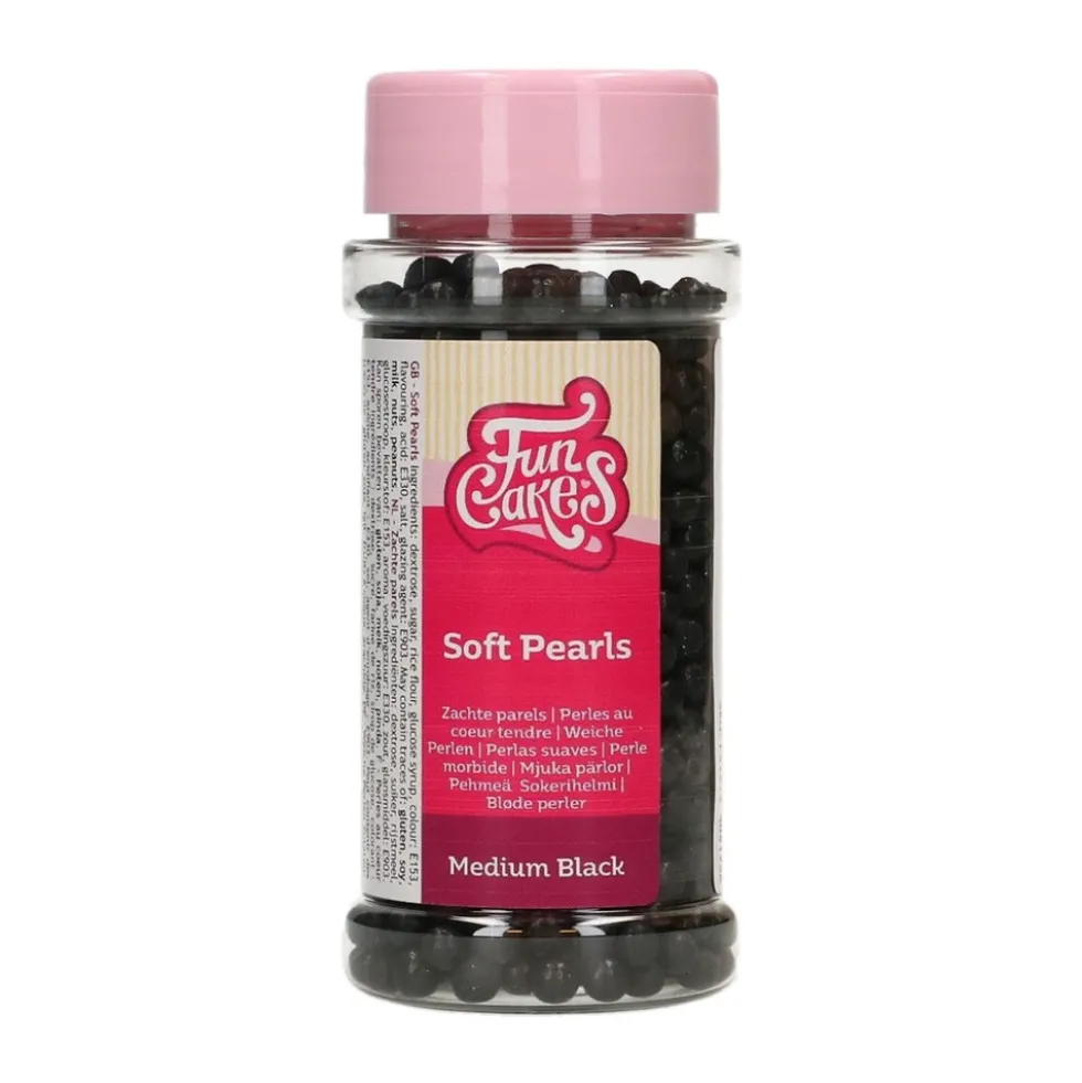 Perlas de Azúcar Blandas Negras 60 gr