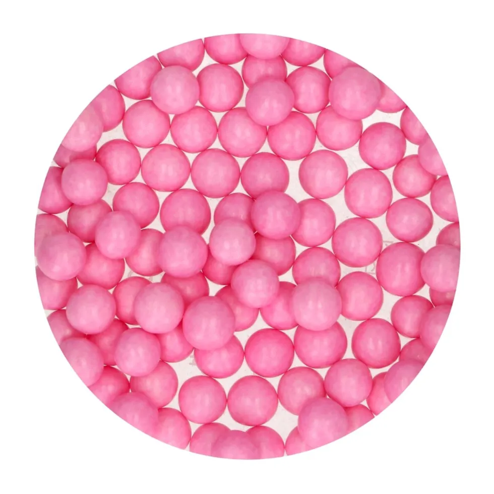 Perlas de Azúcar Blandas Rosas 10 mm 70 gr - Funcakes