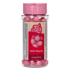 Perlas de Azúcar Blandas Rosas 10 mm 70 gr - Funcakes
