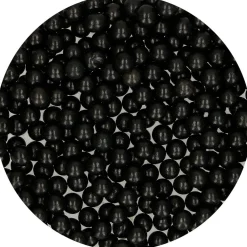 Perlas de Azúcar Negro Brillante 7 mm Funcakes