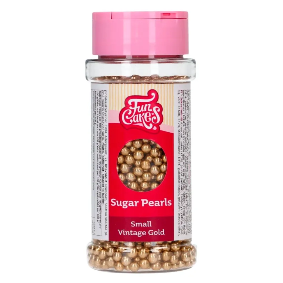Perlas de Azúcar Oro Vintage 80 gr - Funcakes