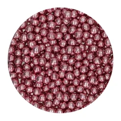 Perlas de Chocolate Crujiente Rosa Metalizado 60 gr - Funcakes