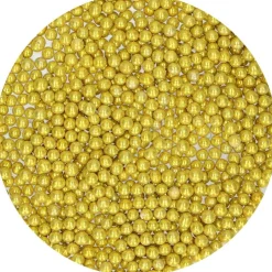 Perlas Metalizadas Oro 80 gr Funcakes