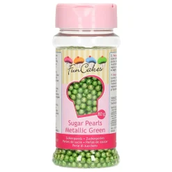Perlas Metalizadas Verdes 80 gr Funcakes
