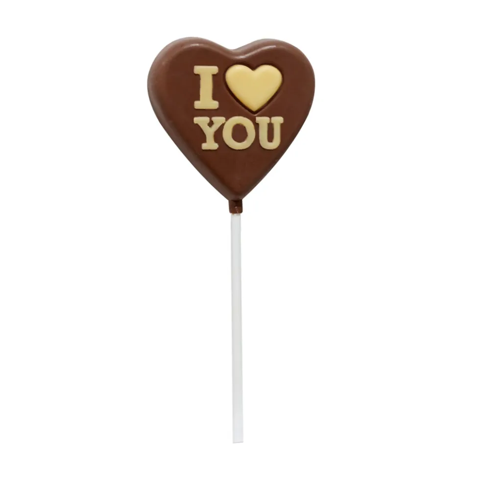 Piruleta Corazón de Chocolate San Valentín 25 gr
