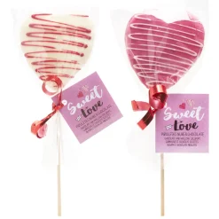 Piruleta Corazón Nube y Chocolate 30 gr 12 ud
