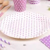 Platos con Lunares lilas