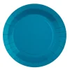 Platos de Papel Azul Agua 22,5 cm 10 ud