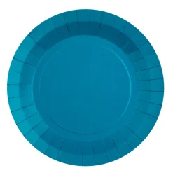 Platos de Papel Azul Agua 22,5 cm 10 ud