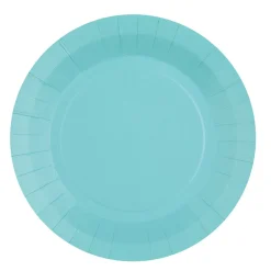 Platos de Papel Azul Cielo 22,5 cm 10 ud
