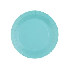 Platos de Papel Azul Cielo 17,5 cm 10 ud