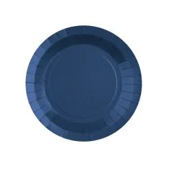 Platos de Papel Azul Intenso 17,5 cm 10 ud