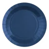 Platos de Papel Azul Intenso 22,5 cm 10 ud