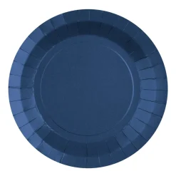Platos de Papel Azul Intenso 22,5 cm 10 ud