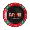 Platos de Papel Casino 10 ud