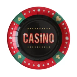 Platos de Papel Casino 10 ud