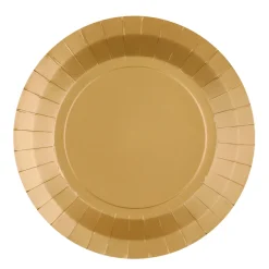 Platos de Papel Dorado 22,5 cm 10 ud